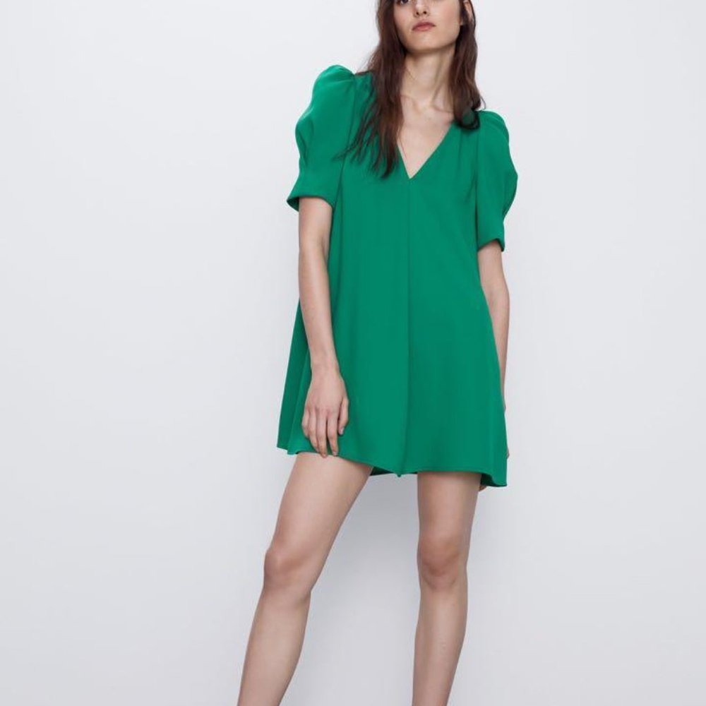 Kelly Green Zara A-line mini dress XXL